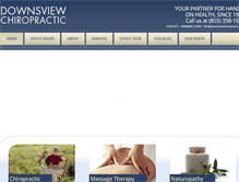 Tablet Screenshot of downsviewchiropractic.com